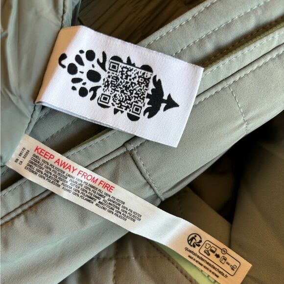 NWT Free People FP Movement Revolve All Prepped Ski Jacket In Greyed Olive - Picture 9 of 10